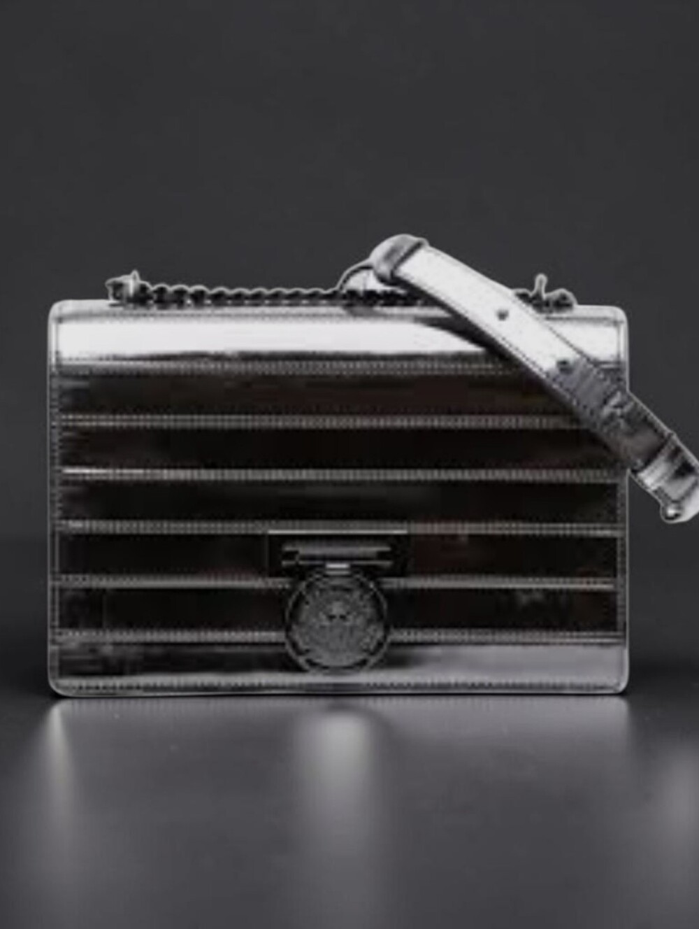 Balmain Mariniere Flap Crossbody Bag